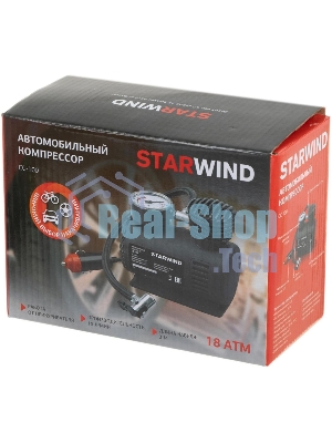 Автомобильный компрессор Starwind CC-100 15л/мин шланг 0.45м