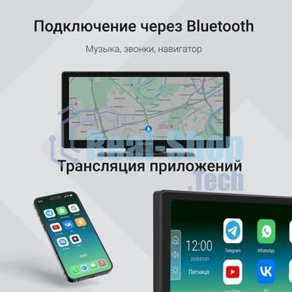 Автомобильный монитор Digma Smart Play 1200 Dual 8.9