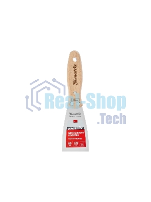 Шпательная лопатка Matrix из нержавеющей стали, 60 мм, буковая рукоятка, EFP