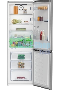 Холодильник Beko B3RCNK362HS серебристый двухкамерный 220/100л морозилка снизу, Total No Frost