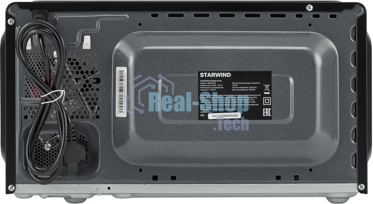 Микроволновая печь Starwind SMW4320 черный, 20 л, 700 Вт, переключатели - сенсор