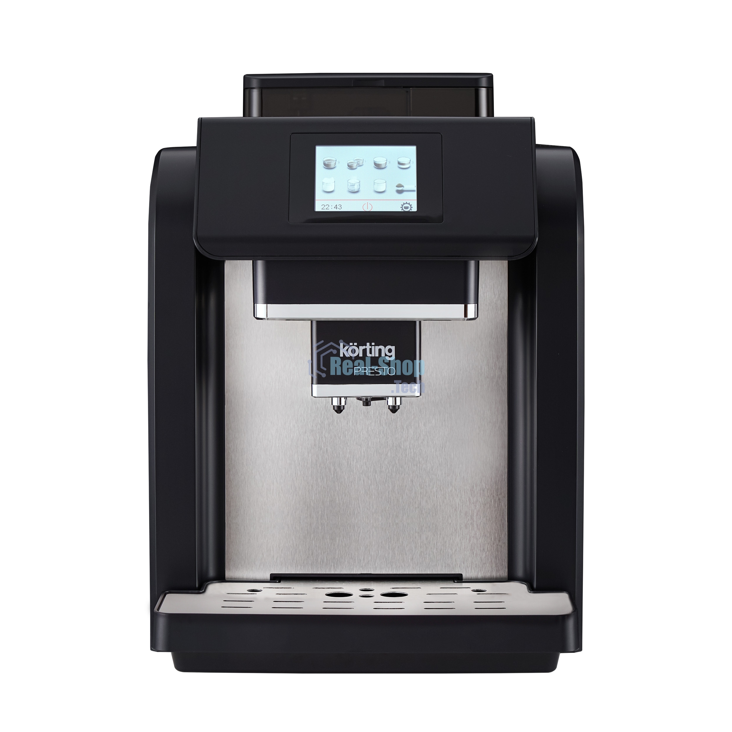 Кофемашина автоматическая Korting KACM 2009 PRESTO черный, зерновой/молотый, 2 л, 1400 Вт, 19 бар