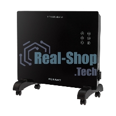 Конвектор Rexant 60-0112, черный, 1000 Вт, 10 м2, электронный термостат, Wi-Fi