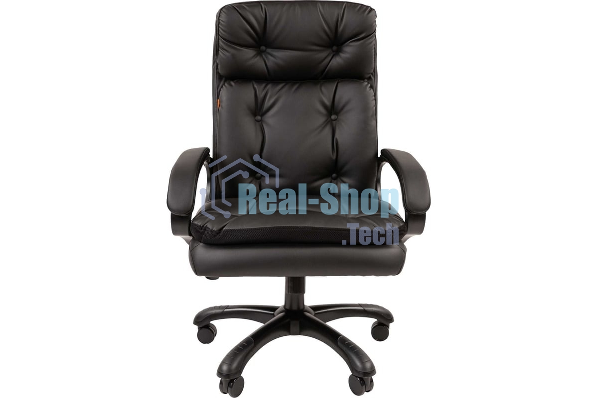 Кресло офисное Chairman 442 экопремиум черный (черный пластик)