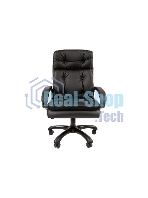 Кресло офисное Chairman 442 экопремиум черный (черный пластик)