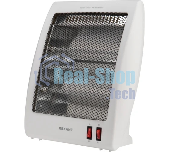 Обогреватель инфракрасный Rexant 60-0058, белый, кварцевый, 800 Вт, 14 м2, настольный