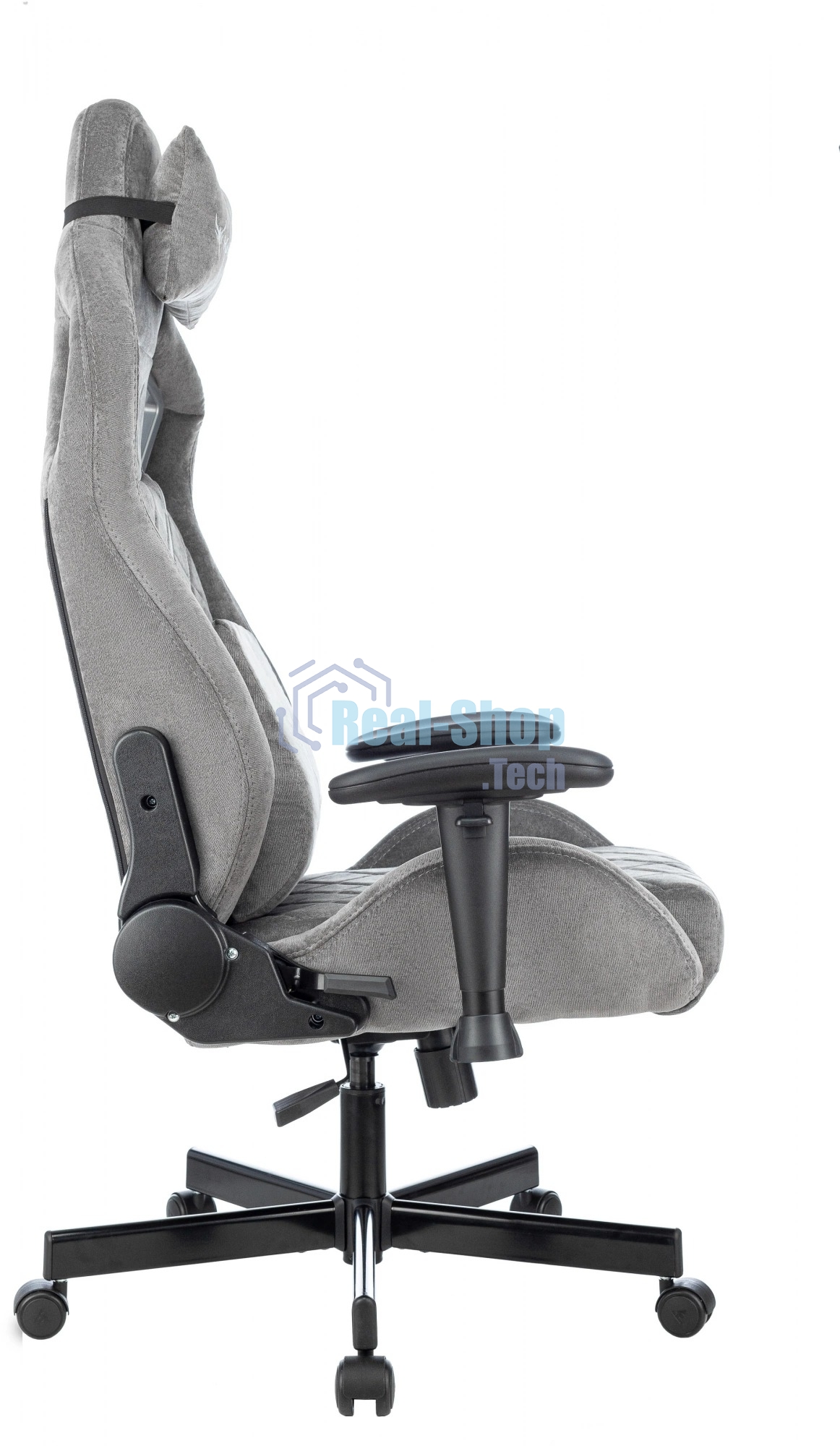 Кресло игровое Knight Outrider серый Light-19 крестов. металл