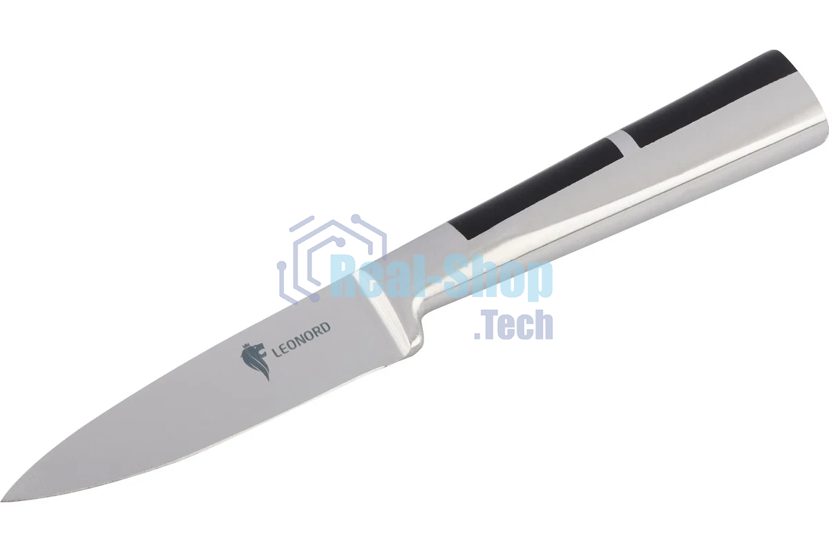 Нож овощной цельнометаллический LEONORD с вставкой из АБС пластика PROFI, 9 см (106019)
