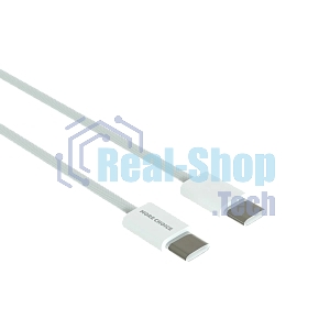 Кабель MORE CHOICE (4620202550361) K75a нейлон USB 3.0A PD 60W для Type-C Type-C 1м белый