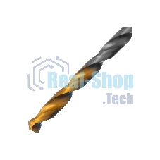 Сверло спиральное по металлу Denzel 2,5 x 57мм, Р6М5, Golden Tip, 2 шт.
