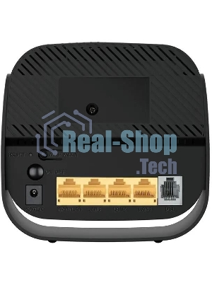 Роутер беспроводной D-Link DSL-2640U/R1A ADSL2+ черный ANNEX А