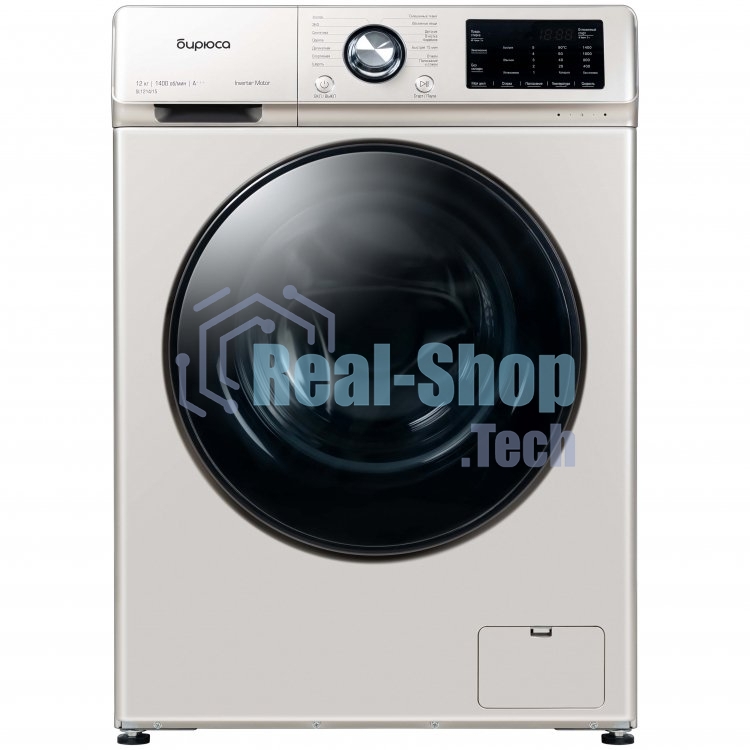 Стиральная машина Бирюса WM-SL1214/15 B золотистый, загрузка фронтальная 12 кг, 1400 об/мин, класс А+++