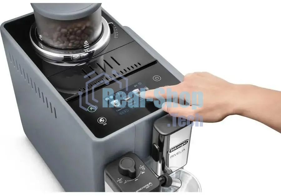 Кофемашина автоматическая DeLonghi EXAM440.55.G серый, исп. кофе - молотый/зерна, 1.4 л, 1450 Вт, 19 Бар.