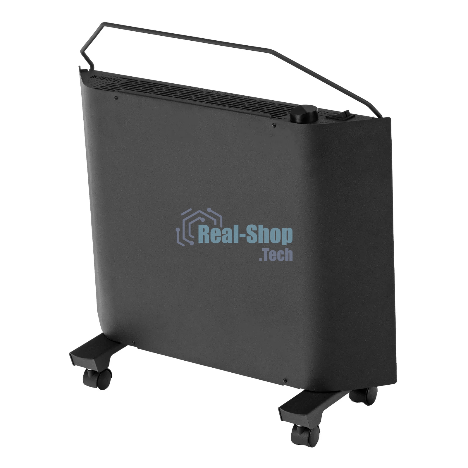 Конвектор Denzel XCE-1000B черный, 1000 Вт, 15 м2, термостат