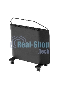 Конвектор Denzel XCE-1000B черный, 1000 Вт, 15 м2, термостат