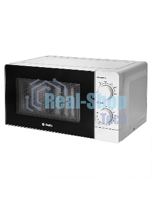 Микроволновая печь DELTA DL-87L20 белый, 20 л, 700 Вт, переключатели - поворотный механизм