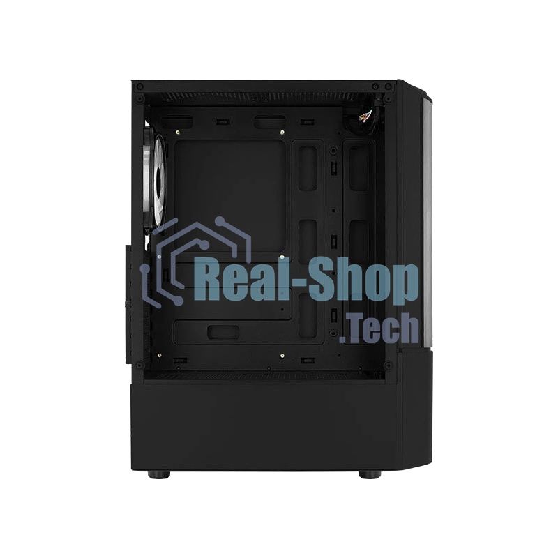 Компьютерный корпус MidTower Aerocool/Formula Quantum-G-BK-v2 черный без Б/п, ATX 3FRGb Fan on front panel