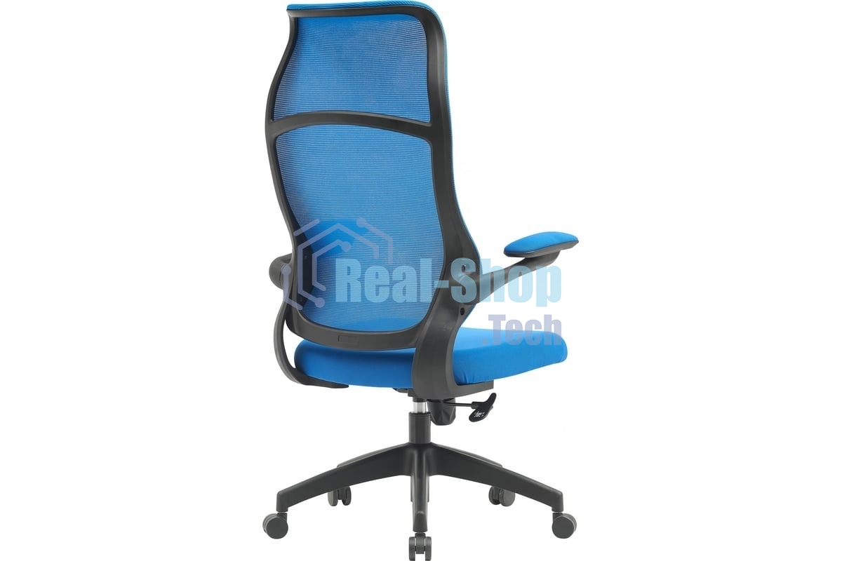 Кресло компьютерное Cactus CS-MC505-BL темно-синий, сиденье темно-синий, сетка/ткань, крестов. пластик