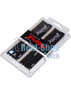 Оперативная память Kingston Fury Beast, DDR5, 32GB (2x16GB), 5200MHz, CL40, DIMM, радиатор, черный