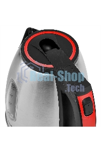 Чайник электрический DELTA DL-1114 нерж. с красным