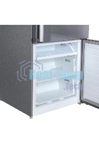 Холодильник Hyundai CC4553F нержавеющая сталь двухкамерный 316/100л морозилка снизу, No Frost