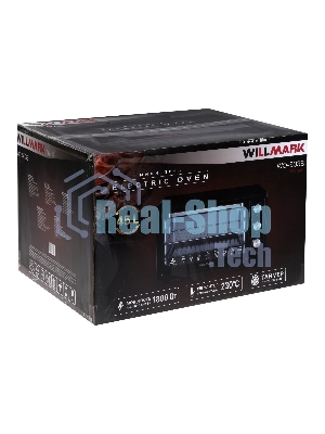 Мини-печь Willmark WO-503B (45 литров, таймер, термостат,230С, 1800Вт, черный)