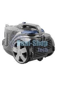 Пылесос BBK BV1900 серый/синий, 400/2200 Вт, уборка сухая, пылесборник контейнер 3 л