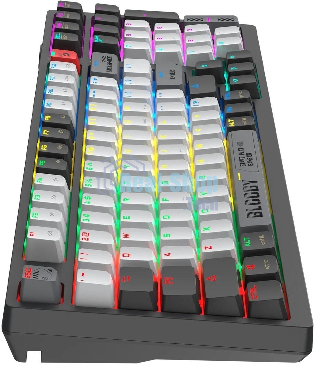 Клавиатура беспроводная механическая A4Tech Bloody WS98 USB черный/серый (WS98)