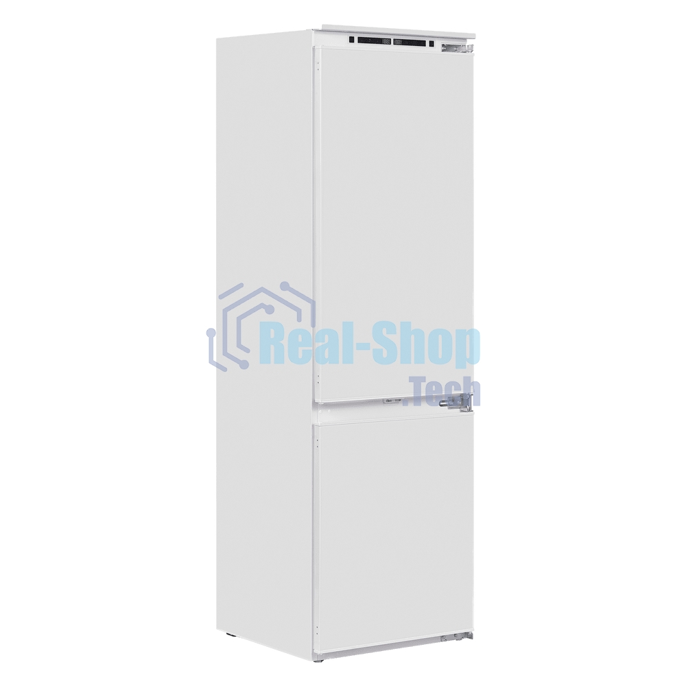 Встраиваемый холодильник Maunfeld MBF177NFFWGR Inverter белый двухкамерный 194/57 л морозилка снизу, NoFrost