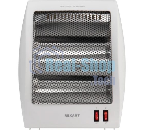 Обогреватель инфракрасный Rexant 60-0058, белый, кварцевый, 800 Вт, 14 м2, настольный