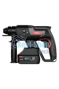Перфоратор аккумуляторный Deli DE-DC20-2D4 (2 АКБ*4А·ч + ЗУ, 20V, SDS PLUS, 2Дж, 4750уд/мин, 1350об/мин, кейс)