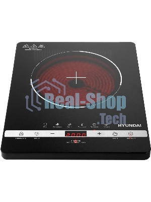 Плита Индукционная Hyundai HYC-0120 черный стеклокерамика (настольная)