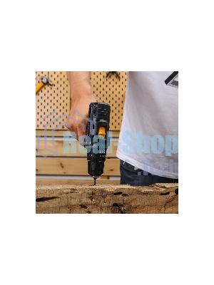 Дрель-шуруповерт Deko GCD12DU, 12 В, 2 Ач, 32 Нм, щеточный, ударный