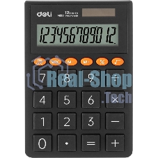 Калькулятор карманный Deli EM130D-GREY темно-серый 12-разр.