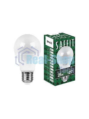 Лампа светодиодная SAFFIT SBA6525 (55088) 25Вт Е27 белый