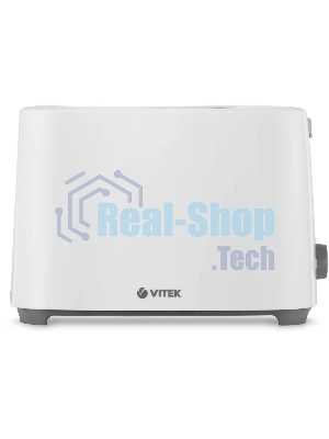 Тостер Vitek VT-1587 белый, 700 Вт, 2 слота