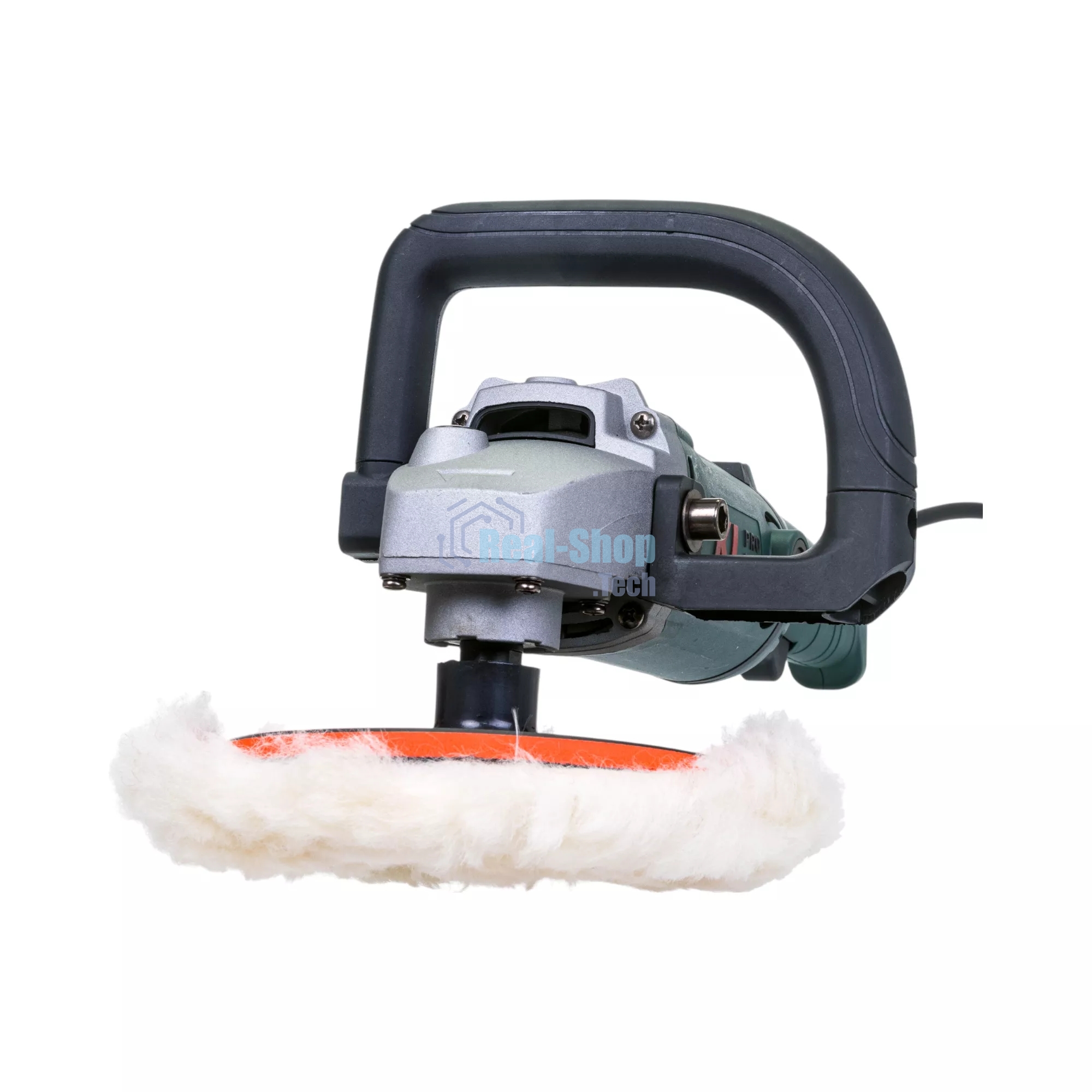 Профессиональная полировальная угловая машина KLPRO KLPJ42180 (1400вт, 3300 об/мин, 230мм, шерстяной войлок в комплекте)