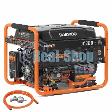 Генератор DAEWOO GDA 3500 DFE бак 18л быстрый запуск бензиновый + газ