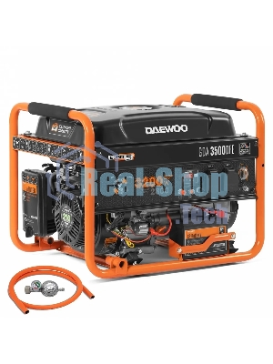 Генератор DAEWOO GDA 3500 DFE бак 18л быстрый запуск бензиновый + газ