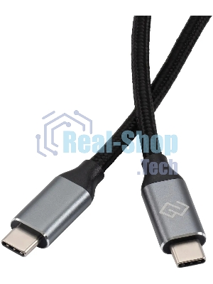 Кабель Digma D-Type-C-USB3.2-3m D-TYPE-C-USB3.2-100W-4K-3M 3м черный