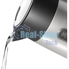 Чайник электрический Bosch TWK4P440 1.7 л, 2400 Вт, нержавеющая сталь/черный (корпус: нержавеющая сталь)