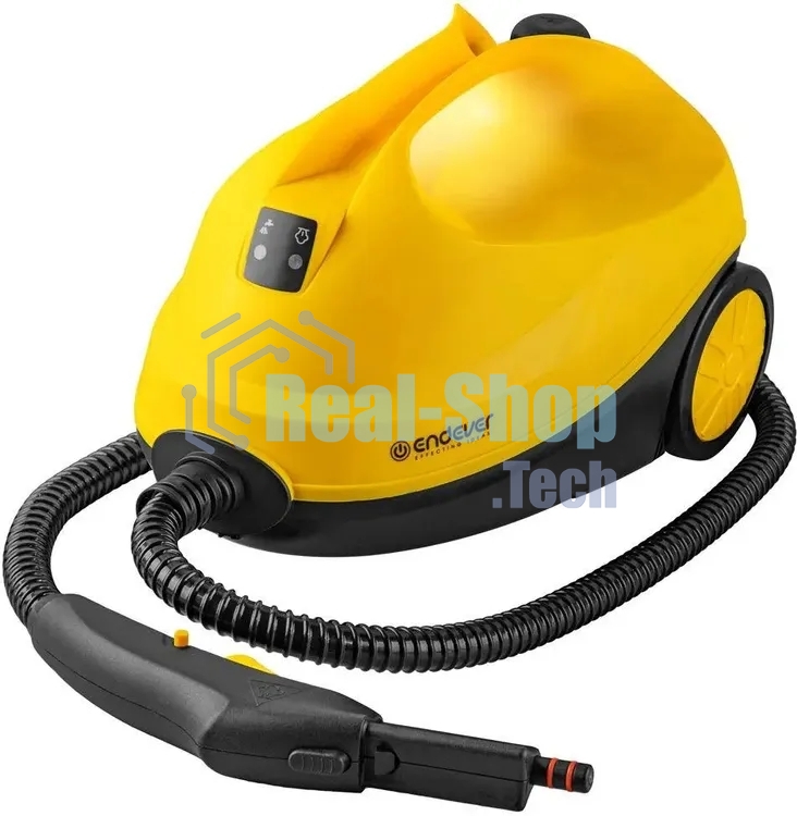 Пароочиститель Endever Odyssey Q-806 желтый/черный, напольный, 2200 Вт, 4,5 бар, 55 г/мин, 1600 мл