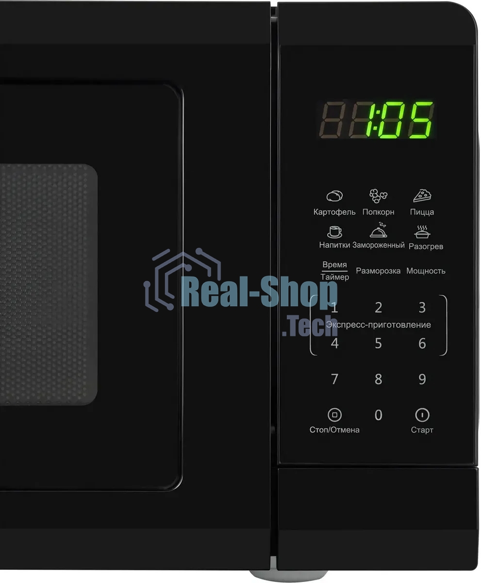 Микроволновая печь Starwind SMW4320 черный, 20 л, 700 Вт, переключатели - сенсор