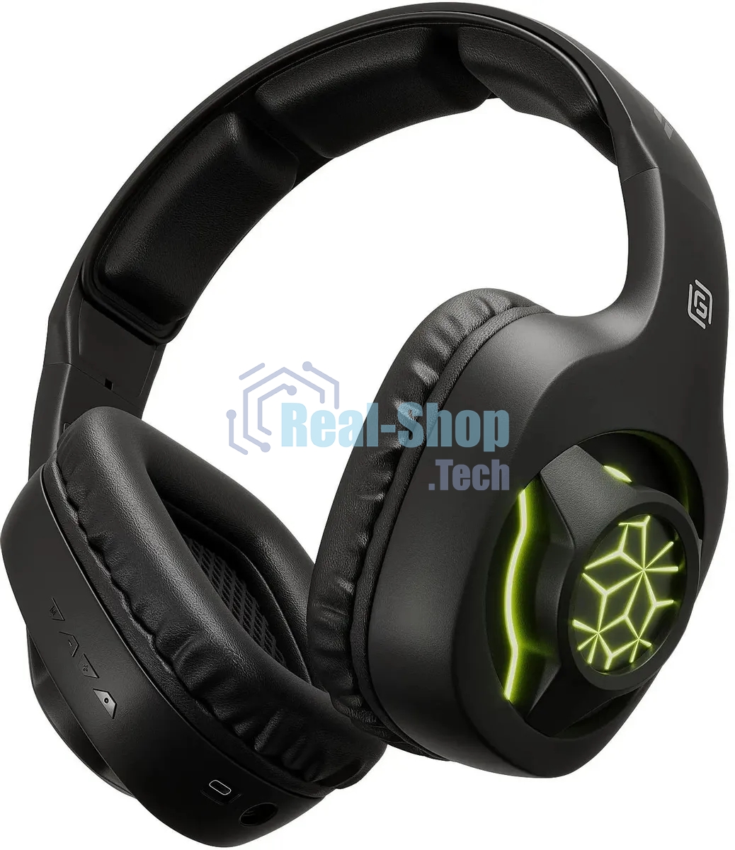 Гарнитура беспроводная/проводная с микрофоном Оклик HS-L575G черный накладные BT оголовье (1895253)