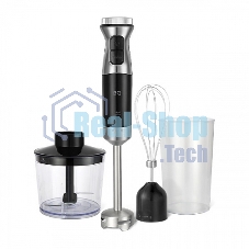 Блендер BQ HB533PS Black-Steel. Мощность:1200 Вт, 3 в1 Блендер + миксер + измельчитель