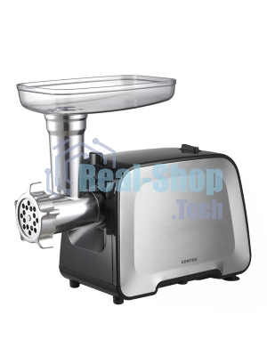 Мясорубка электрическая Centek CT-1604 2200 Bт, 2,2 кг/мин, реверс, стальной коннектор, 2 диска, 2 насадки