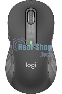Мышь беспроводная Logitech Signature M650 L графитовый, 4000 dpi, радиоканал, Bluetooth, USB, кнопки - 5