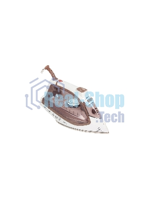 Утюг Maxwell MW-3047 белый/коричневый, 2400 Вт, 30 г/мин, 120 г/мин, 260 мл