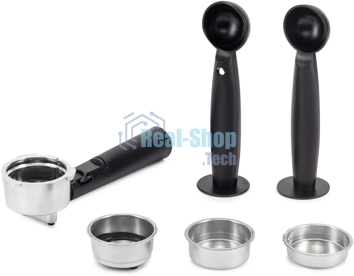 Кофеварка рожковая Vitek VT-1517 SR серый, исп. кофе - молотый, 1.65 л, 1238 Вт, 15 Бар