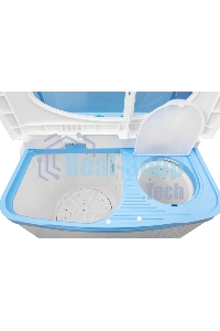 Стиральная машина Renova WS-70P/РЕТ белый/голубой, загрузка вертикальная 5.5 кг, 1350 об/мин, класс: D